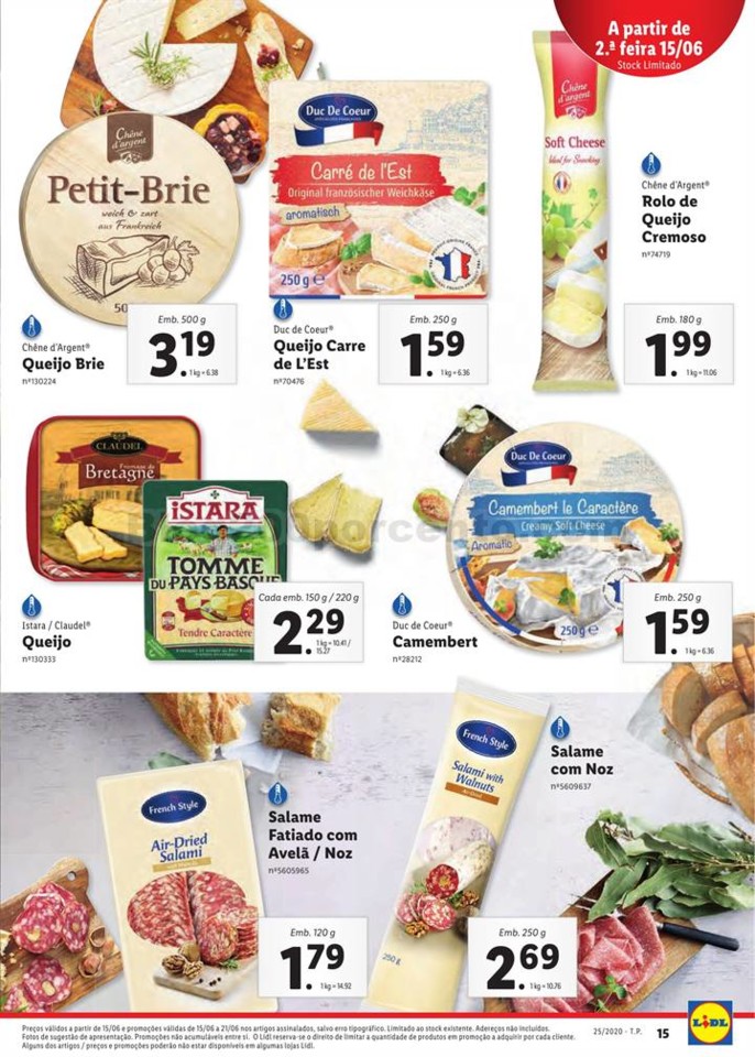 Antevisão Folheto LIDL Promoções de 15 a 21 jun