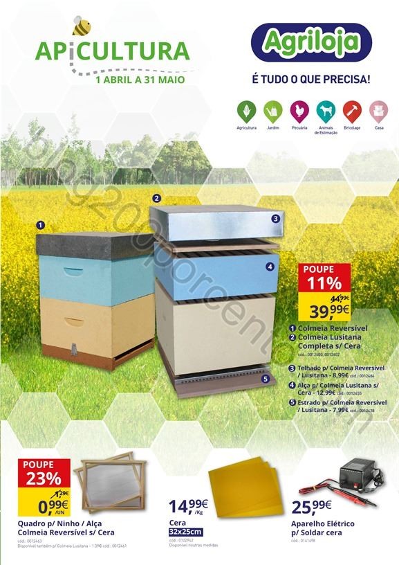 Antevisão Folheto AGRILOJA Apicultura promoções