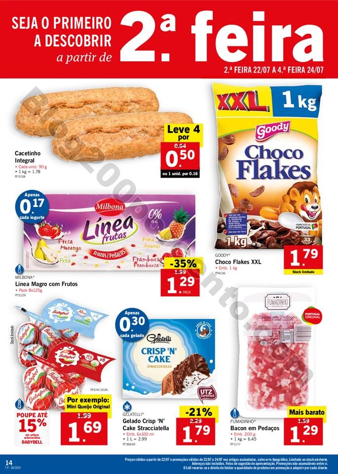 folheto LIDL alimentar Promoções a partir de 22 