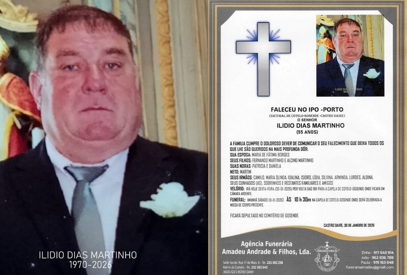 FOTO RIP DE ILIDIO DIAS MARTINHO -55 ANOS (COTELO)