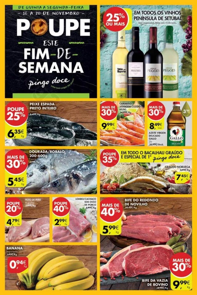 Antevisão Folheto PINGO DOCE Fim de semana promo