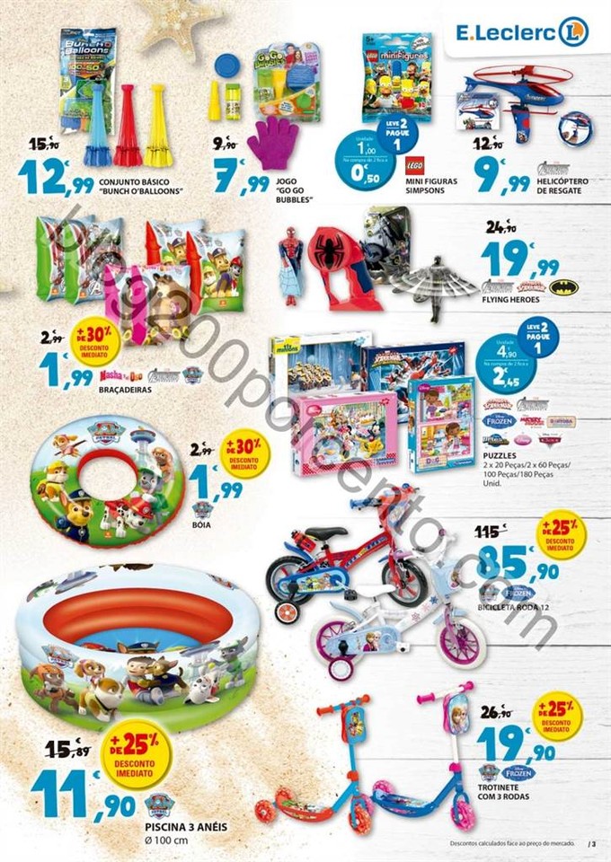 Antevisão Folheto E-LECLERC Verão promoções de