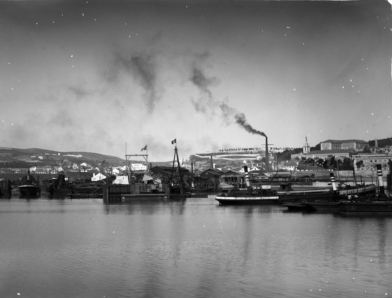 Obras do Porto de Lisboa na Doca de Alcântara, an