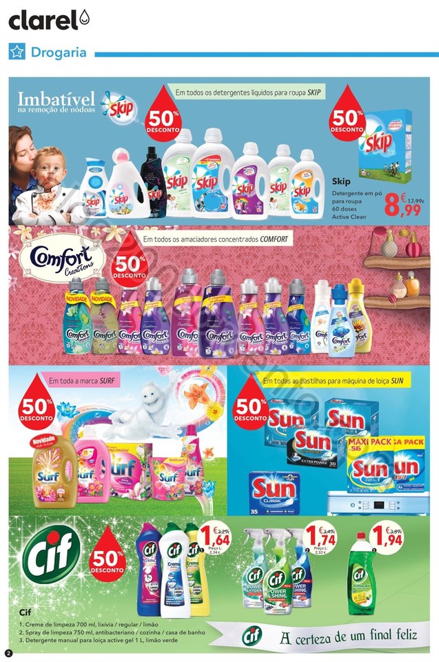 Novo Folheto CLAREL Promoções de 1 a 14 setembro