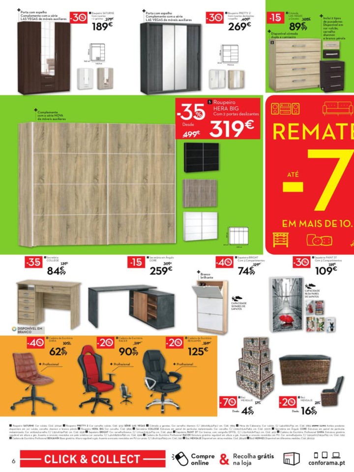 Antevisão Folheto Saldos CONFORAMA Promoções de