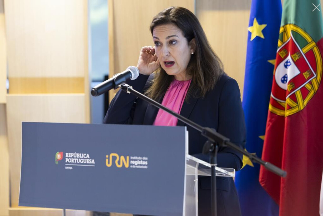 Ministra da Justiça na cerimónia de boas vindas aos novos conservadores de registos do I.R.N.. José Sena Goulão/Lusa, 2025
