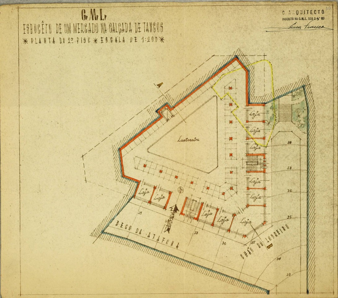 Projecto de instalação de um mercado no Chão do