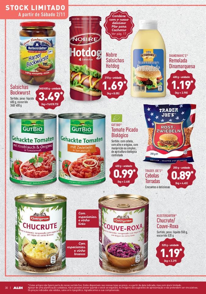 Antevisão Folheto ALDI Promoções a partir de 30