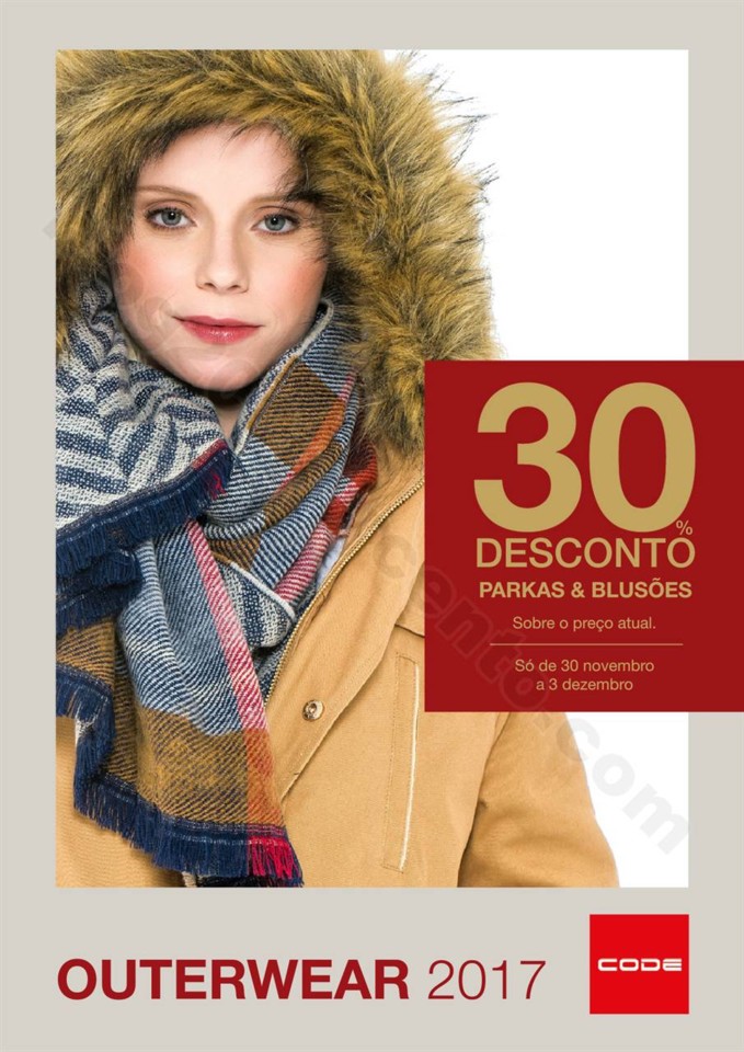 Antevisão Folheto CODE Outerwear promoções a pa