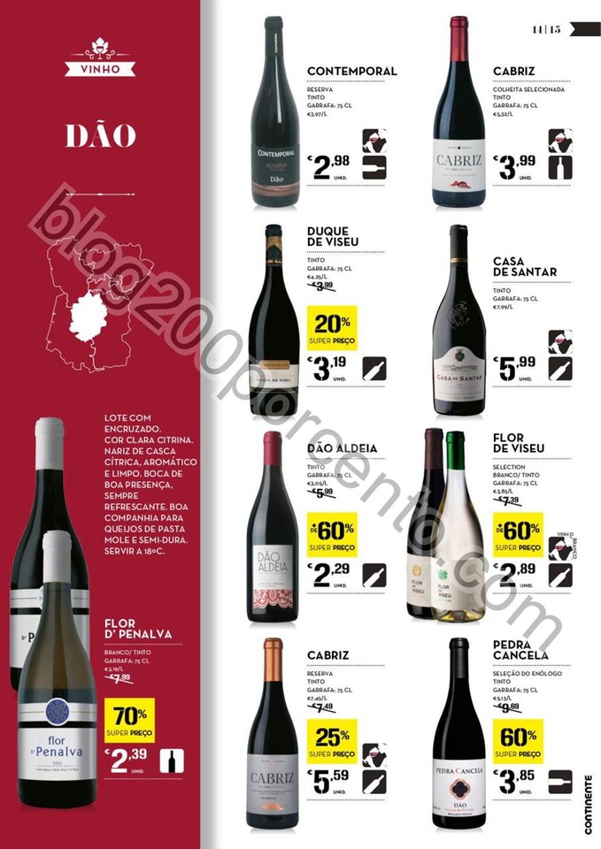 Antevisão Folheto CONTINENTE Vinhos promoções d