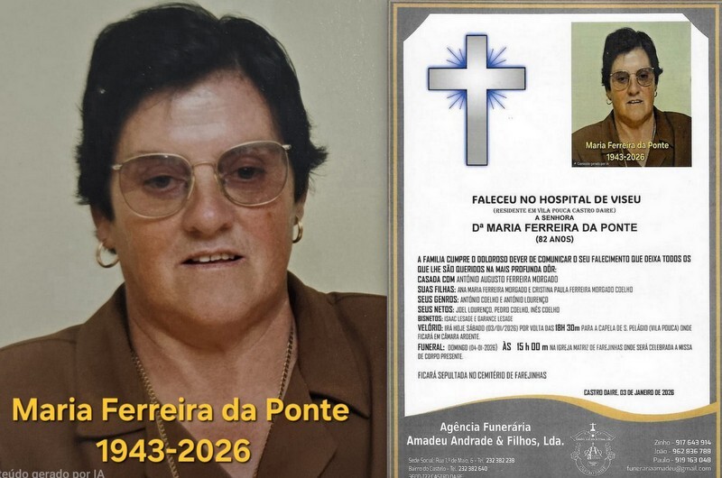 FOTO RIP DE MARIA FERREIRA DA PONTE-82 ANOS (VILA 