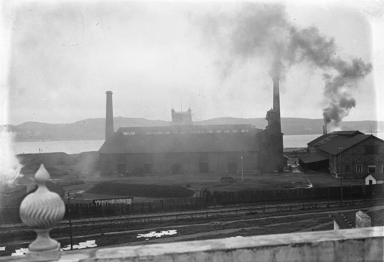 Fábrica de gás de Belém 1912, foto de Joshua Be