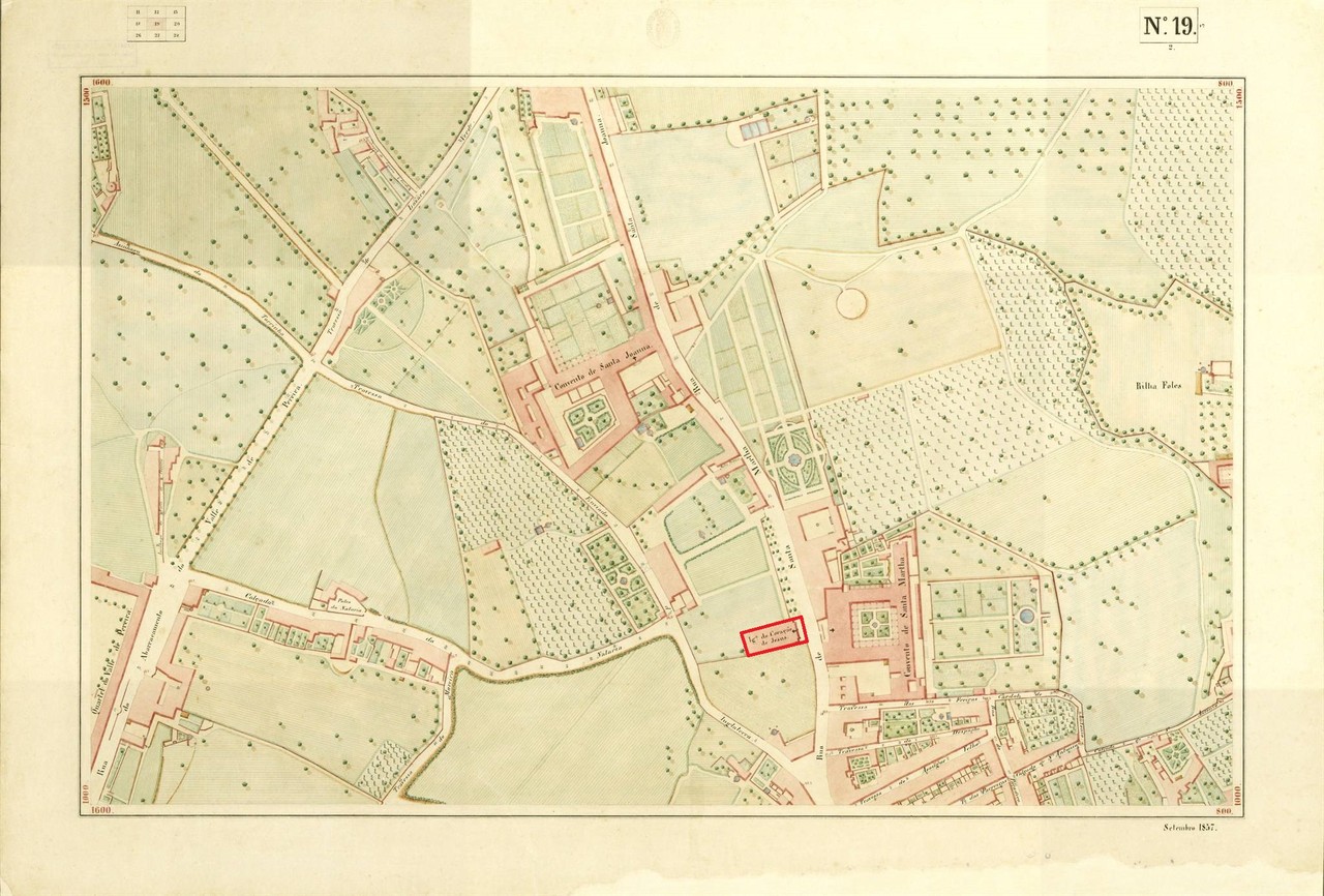 Atlas da carta topográfica de Lisboa n.º 19, 185