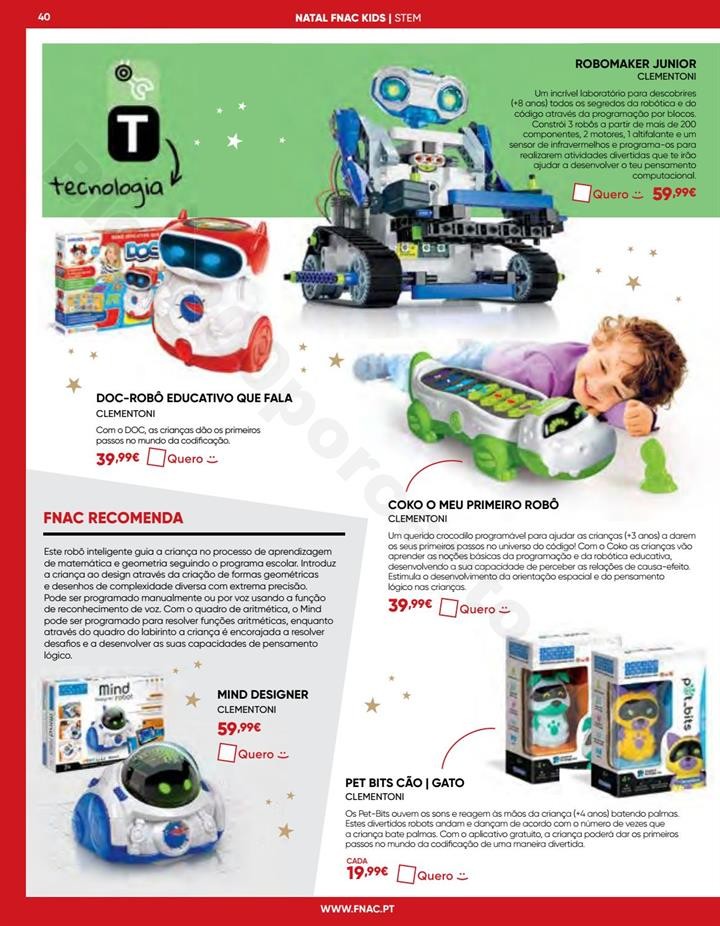 Antevisão Folheto Natal FNAC Kids promoções at