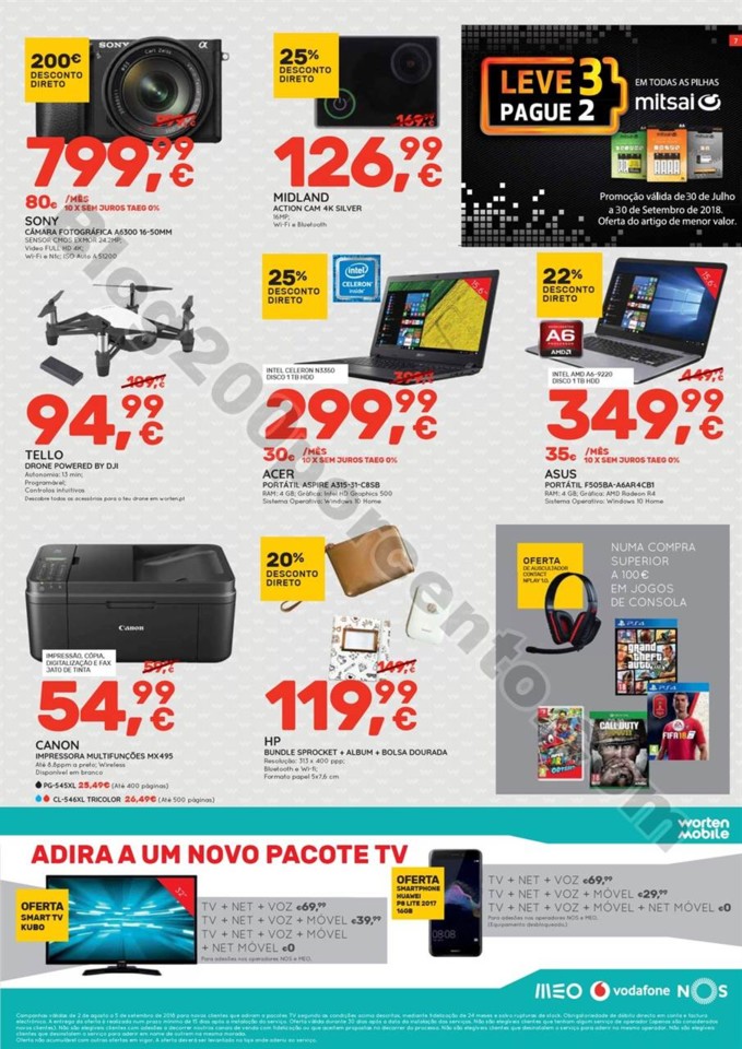 Antevisão Folheto WORTEN Promoções De 16 A 22 Agosto - Blog 200 ...