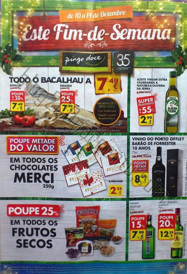 Novo Folheto PINGO DOCE Promoções de 10 a 14 dez