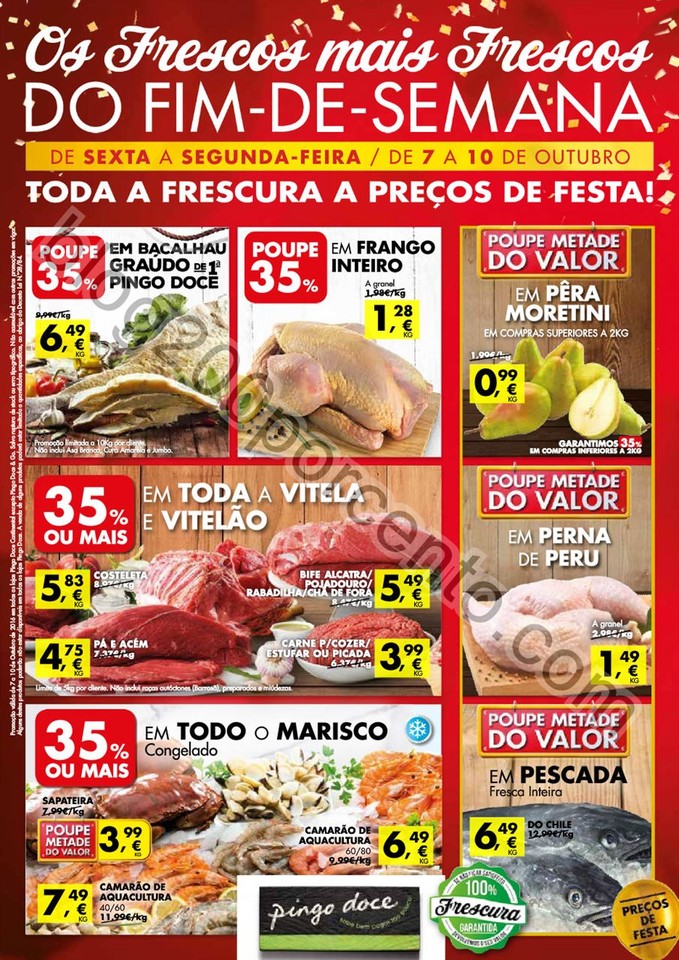 Antevisão Folheto PINGO DOCE Fim de semana promo