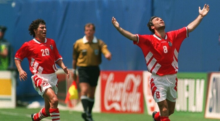 Balakov com Stoichkov