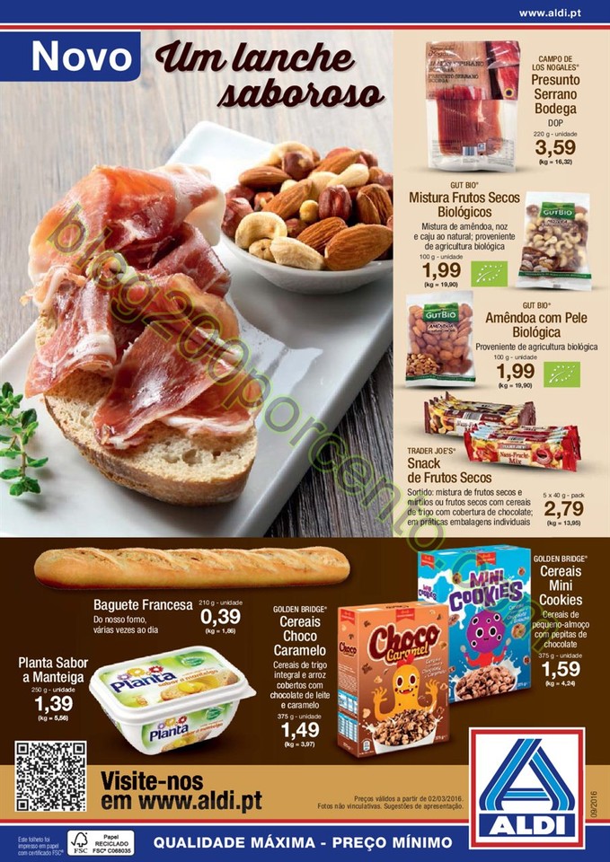 Antevisão Folheto ALDI promoções a partir de 2 