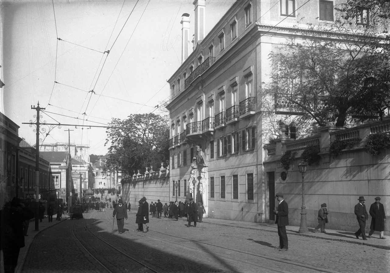 Palácio dos Duques de Palmela, 1917, foto de Josh