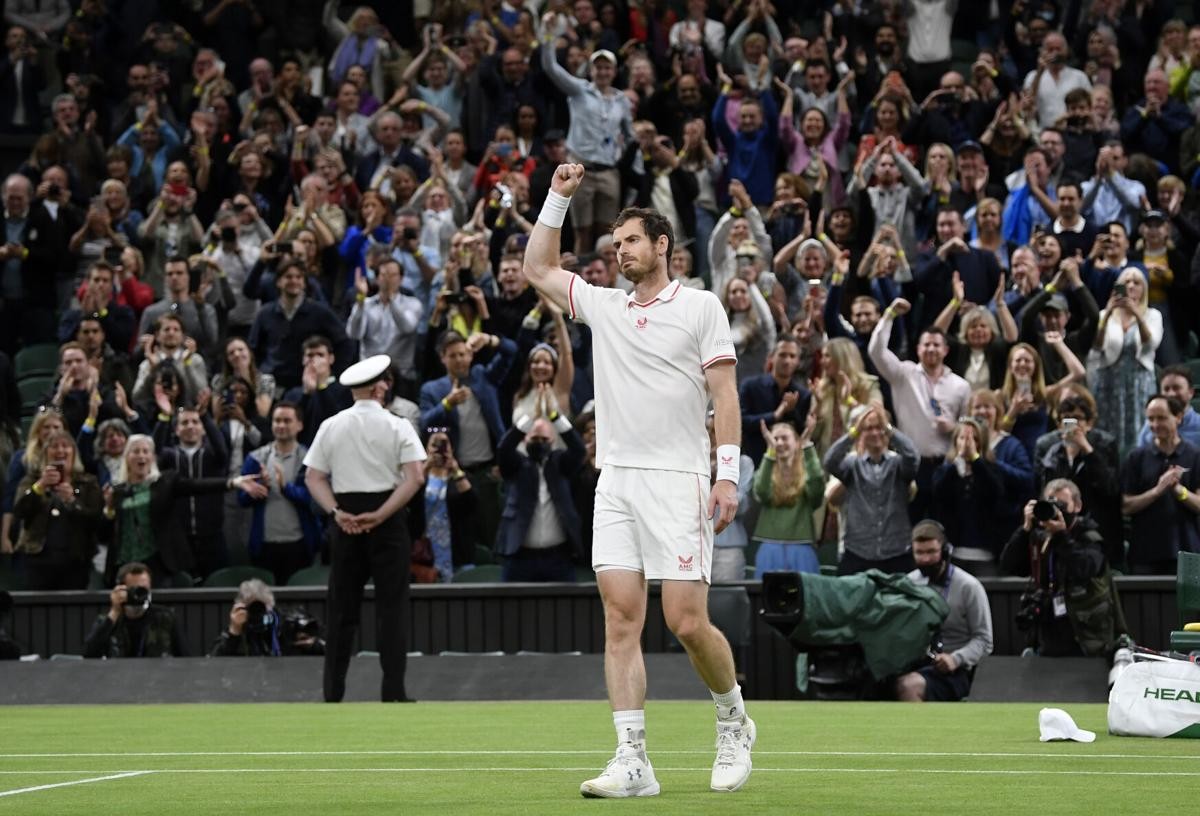 Andy Murray teve um dia para lembrar em Wimbledon