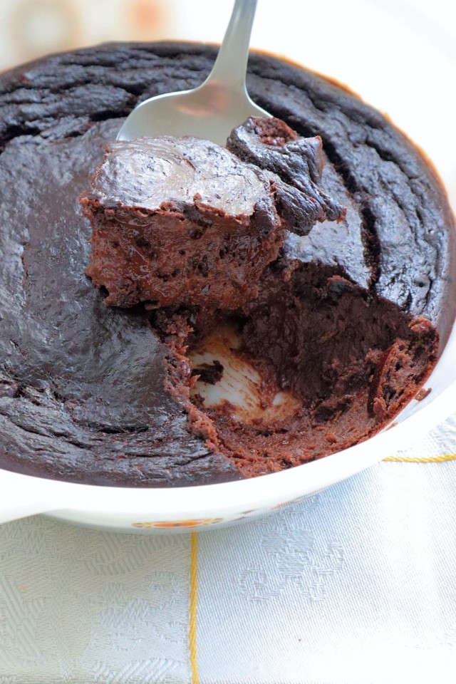 sobremesa de banana, chocolate e tahini