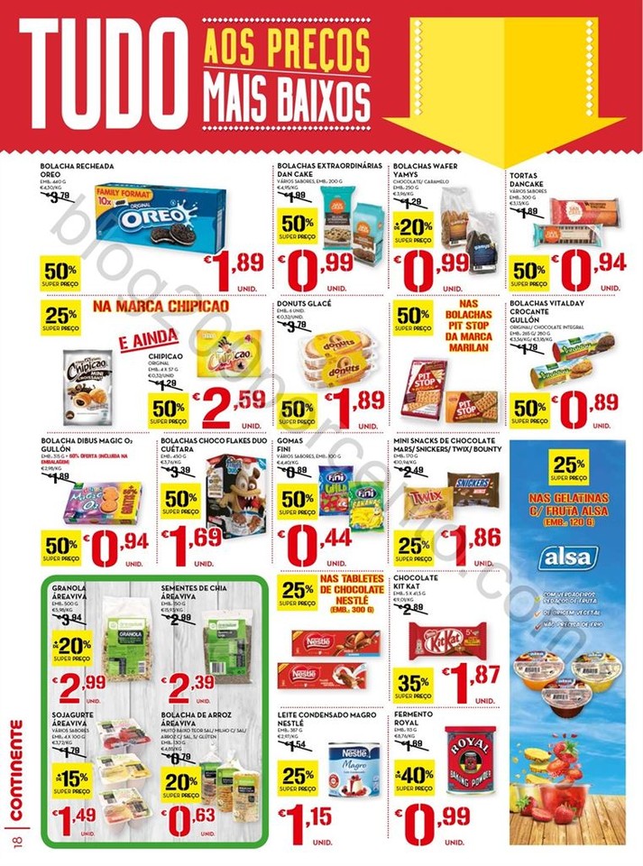 Antevisão Folheto CONTINENTE Promoções de 16 a 