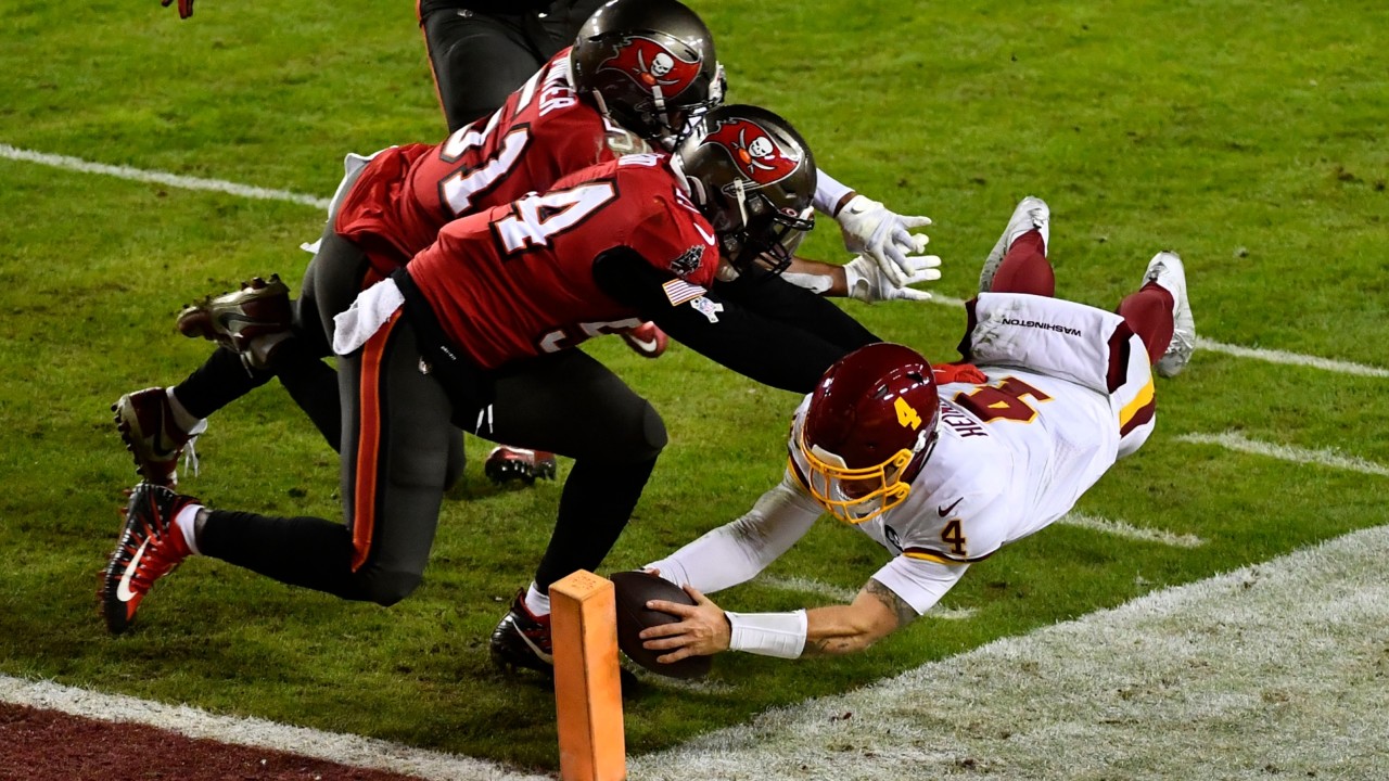 Taylor Heinicke surpreendeu mas não conseguiu fazer a diferença