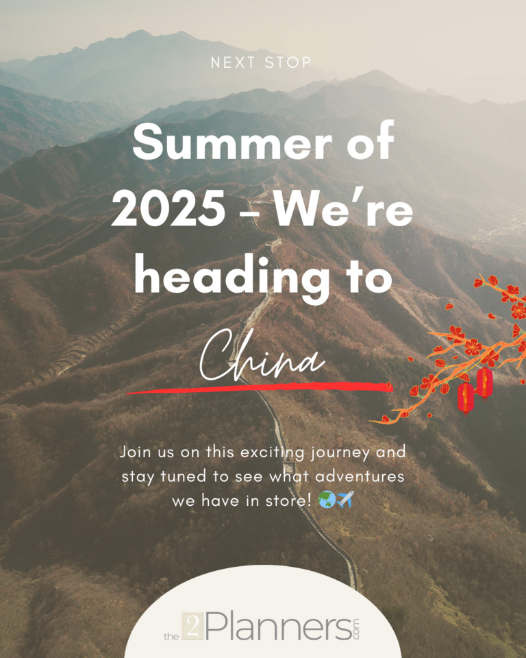 The 2 planners next stop - CHINA