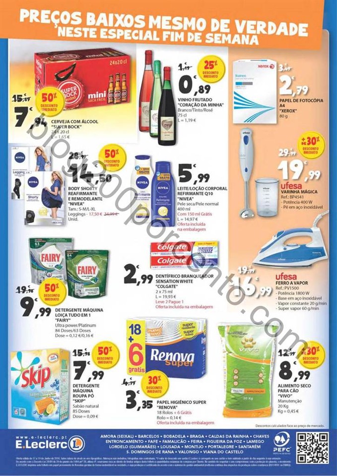 Antevisão Folheto E-LECLERC Promoções de 17 a 1