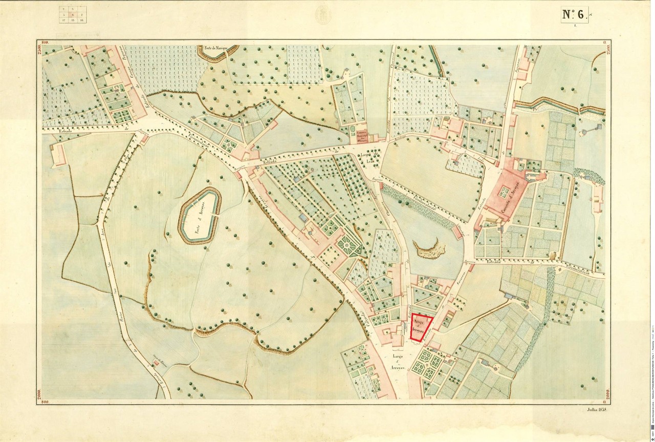 Atlas da carta topográfica de Lisboa, n.º 6, 185