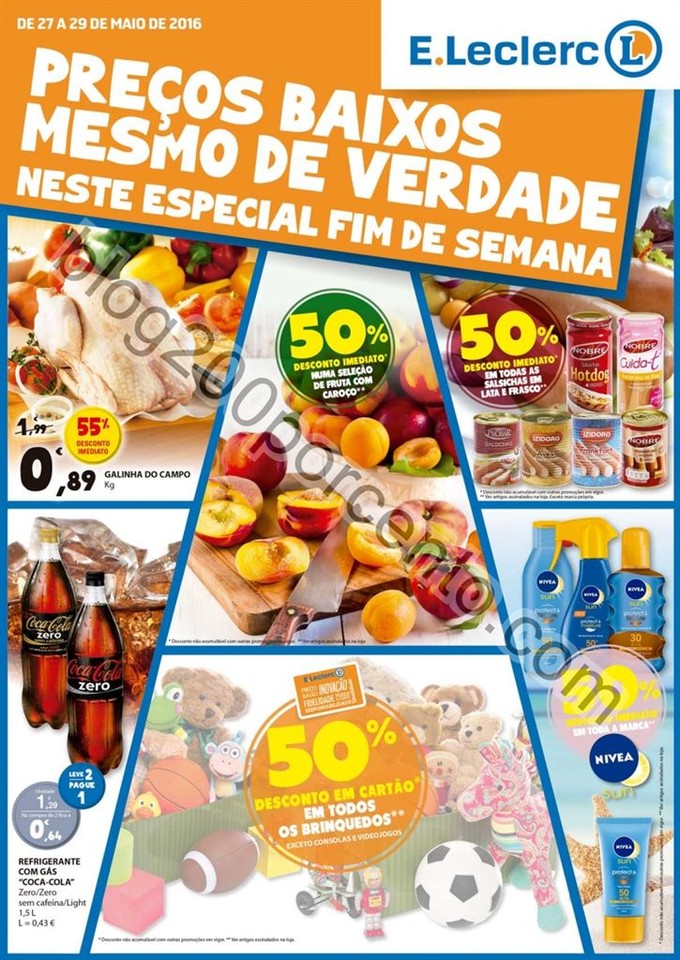 Antevisão Folheto E-LECLERC Fim de semana de 27 a