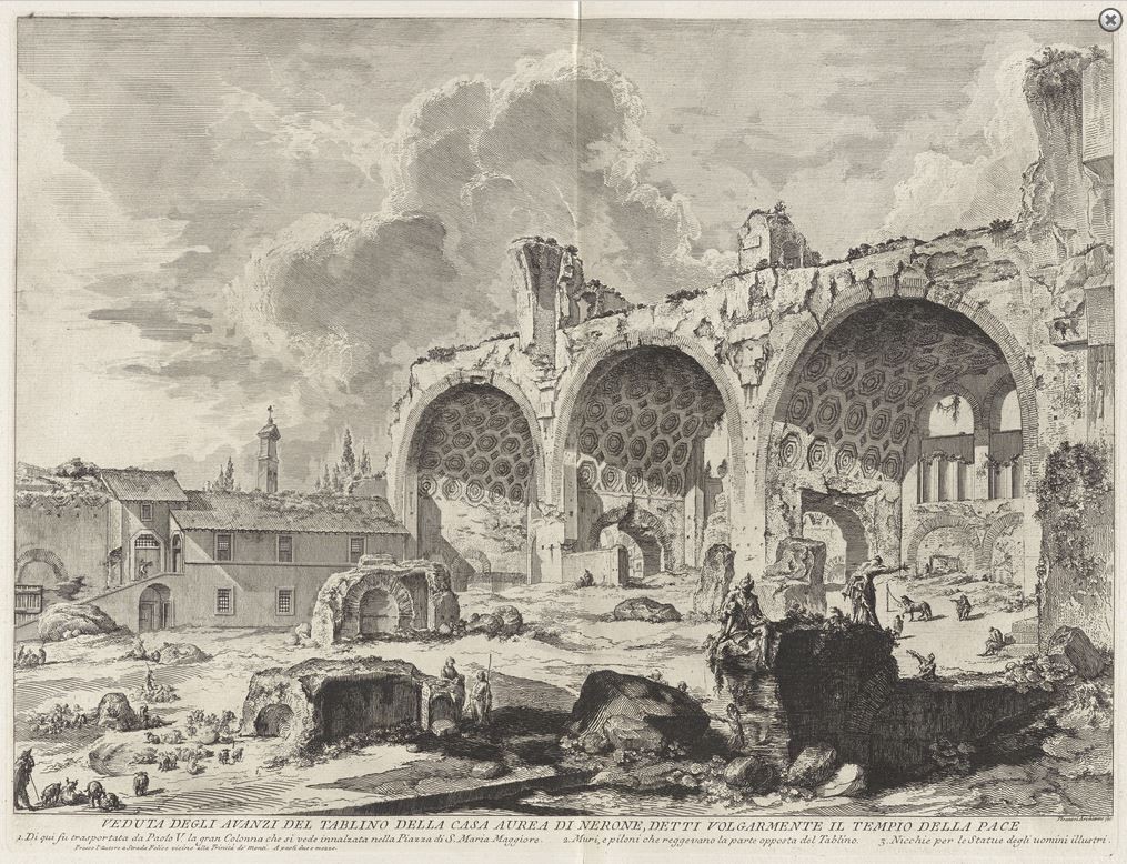 Basílica de Maxêncio e de Constantino, Roma (G.-B. Piranesi, 1767)
