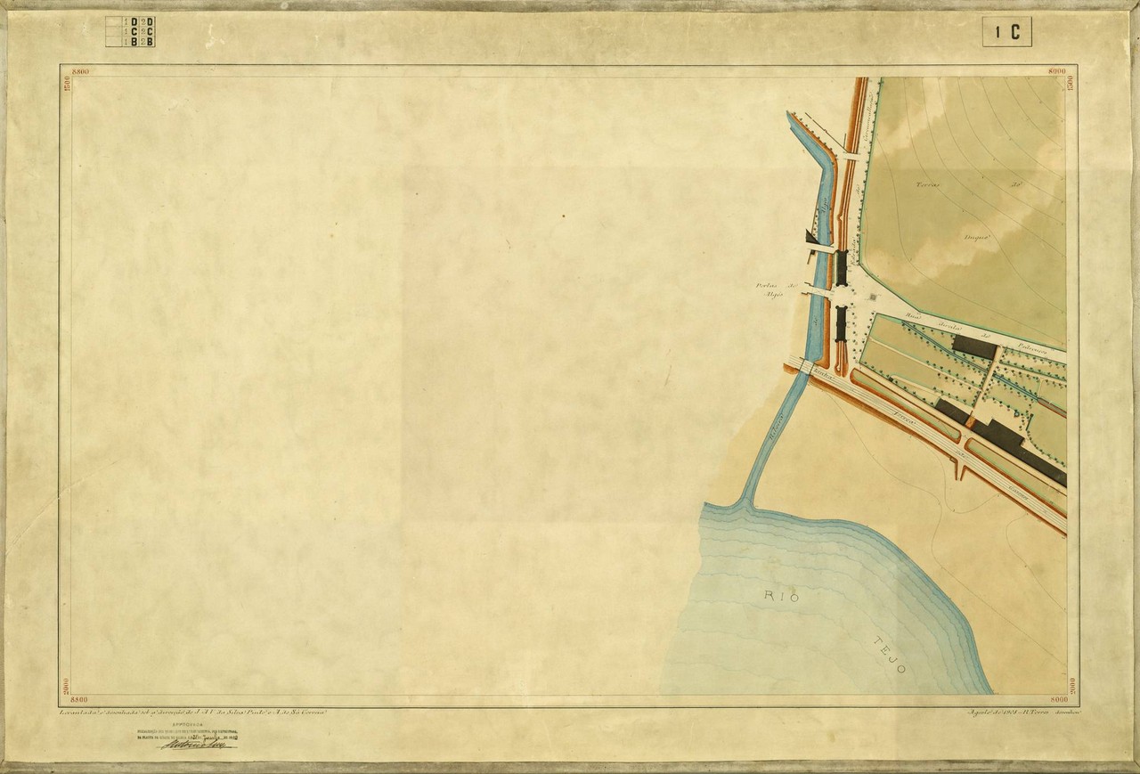 Planta Topográfica de Lisboa 1 C, de 1908, in A.M