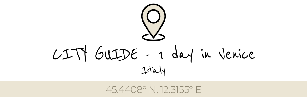 CITYGUIDE INTRO VENICE | City Guide - 1 day in Venice 🇮🇹 the2planners