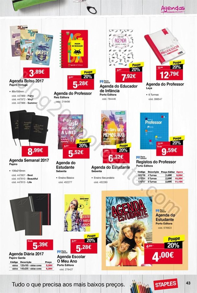 Antevisão Folheto STAPLES Regresso às aulas de 1