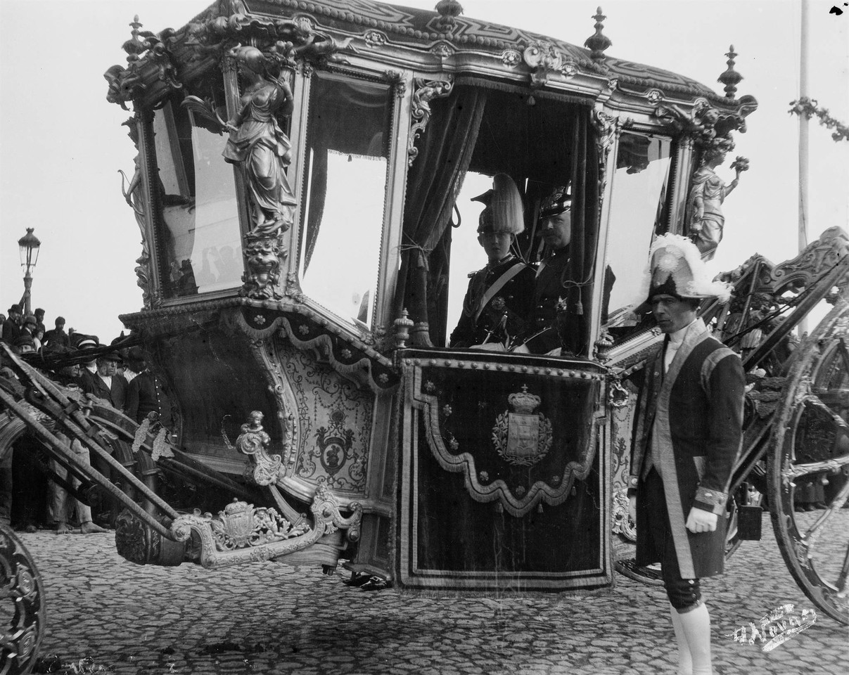 Coche Clemente XI, com Dom Luís Filipe e o impera