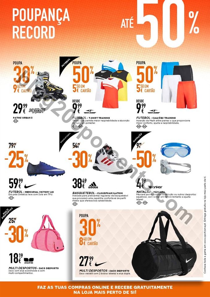 Novo Folheto SPORT ZONE Poupança de 27 abril a 10