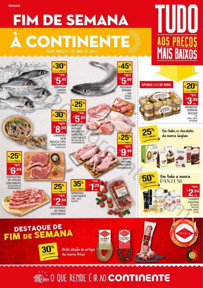 Antevisão Folheto CONTINENTE Fim de semana de 30 