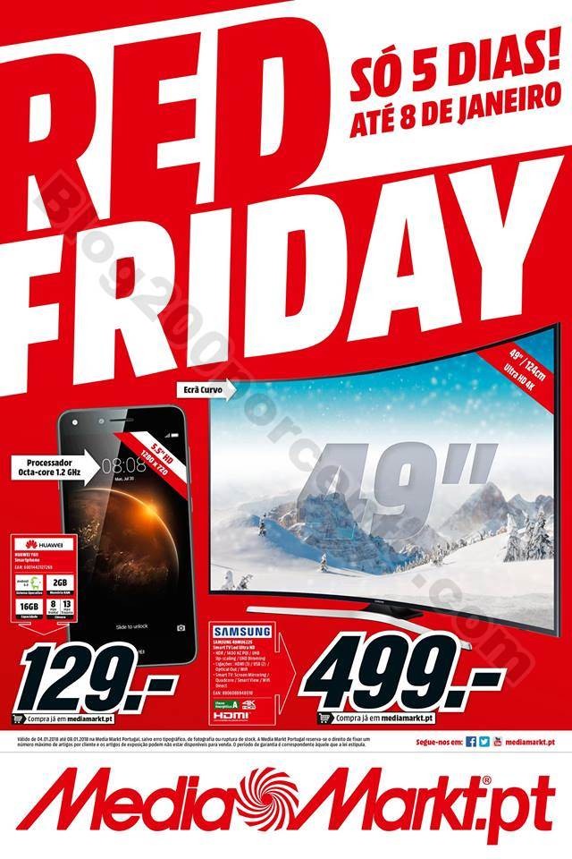 Antevisão Folheto MEDIA MARKT Red Friday promoç