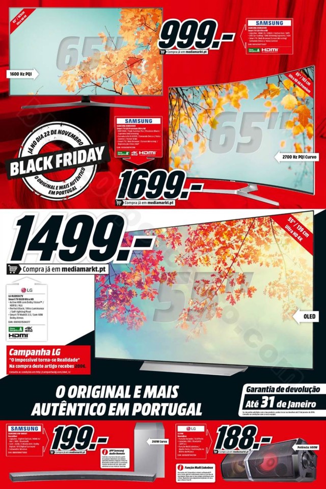 Antevisão Folheto MEDIA MARKET Black Friday promo