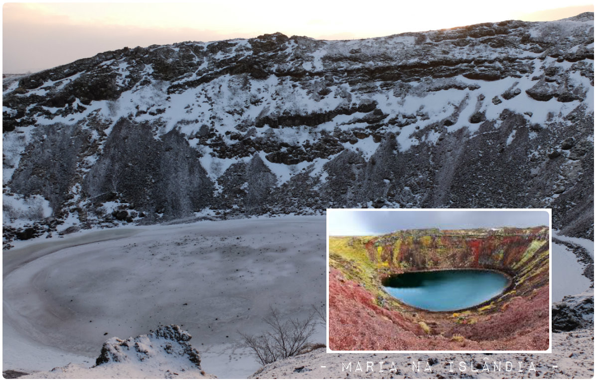 kerid, a cratera vulcânica - Maria das Palavras