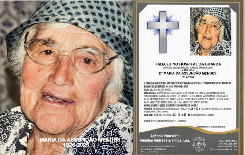 FOTO RIP DE MARIA DA ASSUNÇÃO MENDES -98 ANOS (S