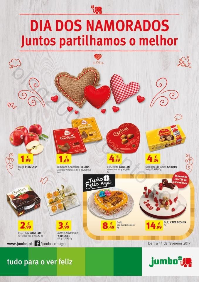 Antevisão Folheto JUMBO Dia dos namorados promoç