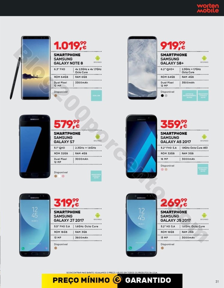 Antevisão Folheto WORTEN Mobile Promoções de 15