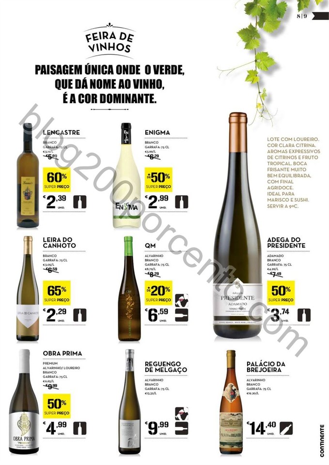 Antevisão Folheto CONTINENTE Vinhos promoções d