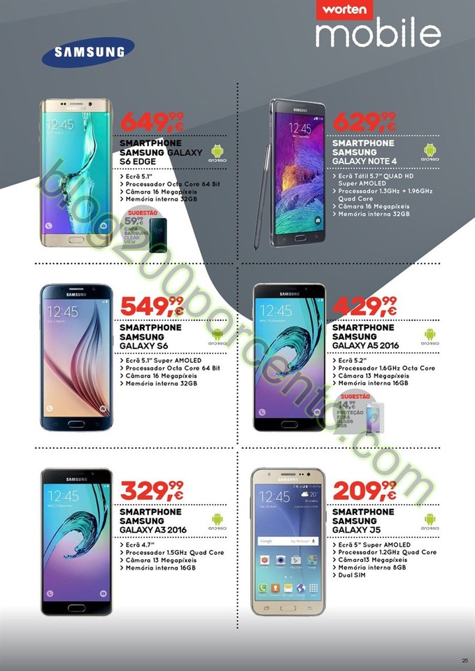 Novo Folheto WORTEN Mobile promoções até 31 mar