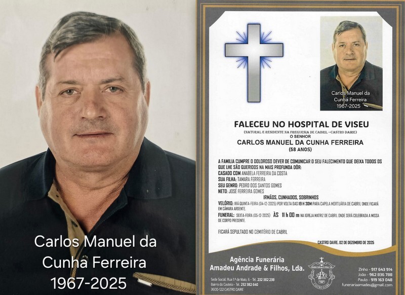 FOTO RIP -FUNERAL DE CARLOS MANUEL DA CUNHA FERREI