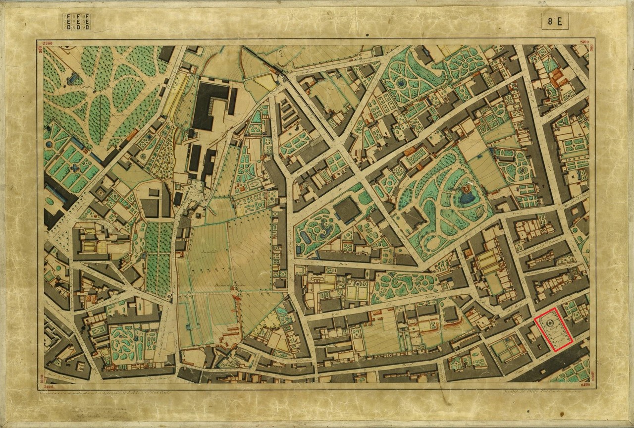 Planta Topográfica de Lisboa 8 E, 1910, de Albert