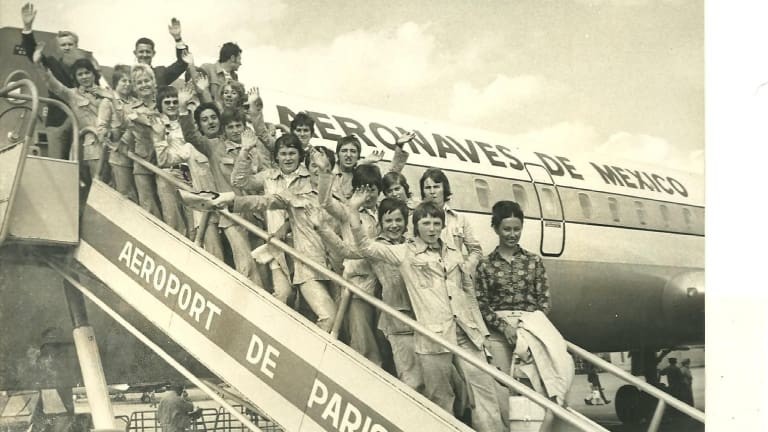 Seleção francesa a caminho do México Seleção francesa a caminho do México